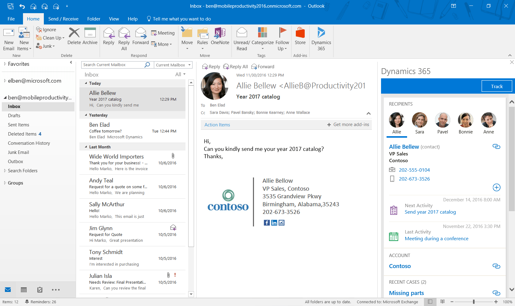 microsoft outlook360