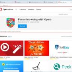 Opera Download add-ons