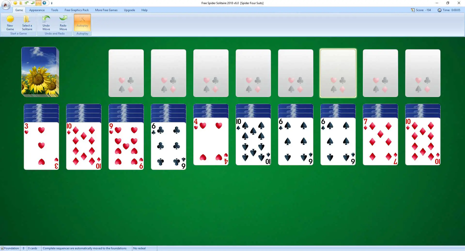 i want to play spider solitaire free