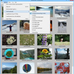 IrfanView menu thumbs options sort