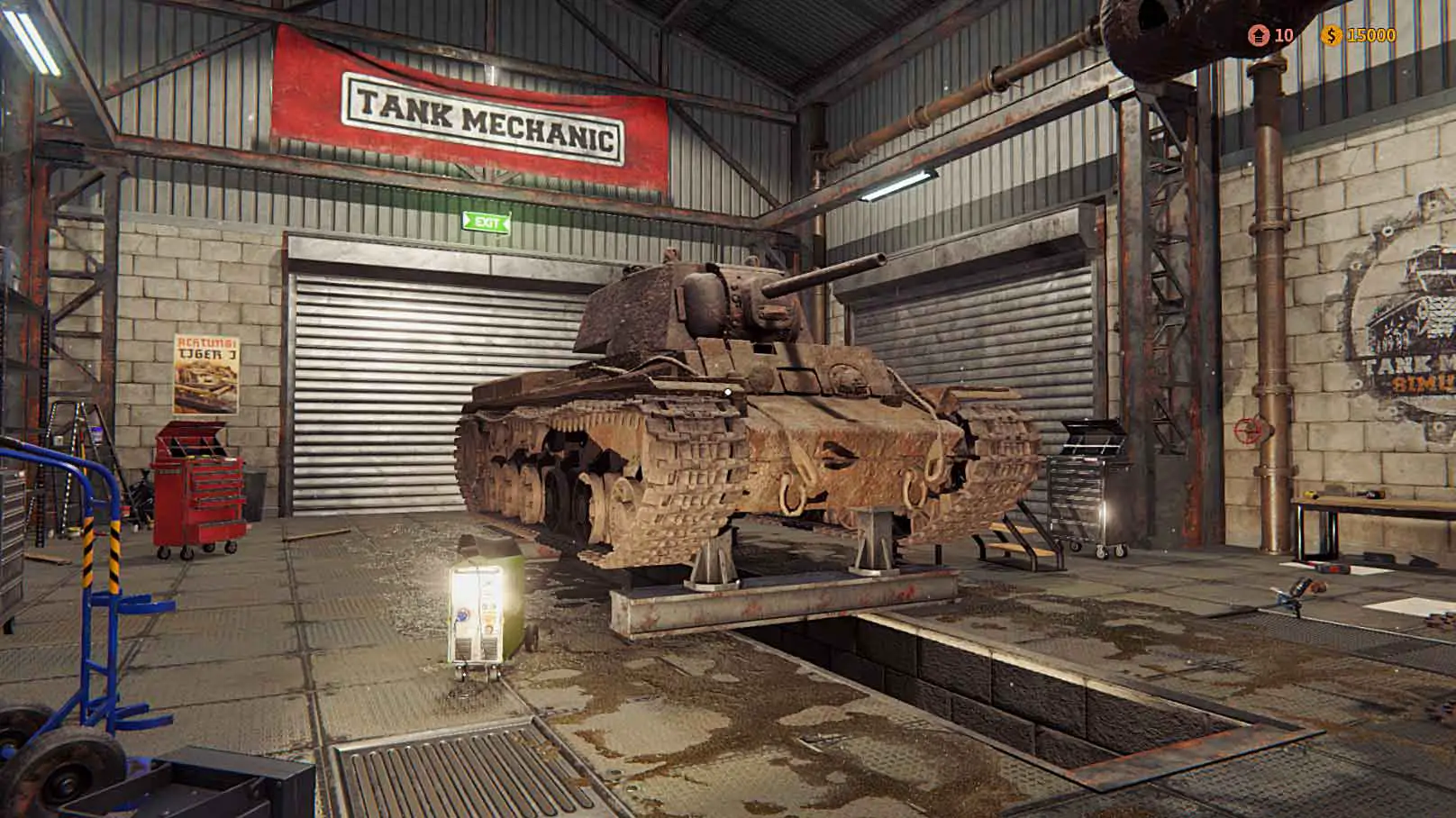 Tank mechanic simulator demo