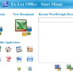 SSuite Ex-Lex Office Pro-Quick Start Menu