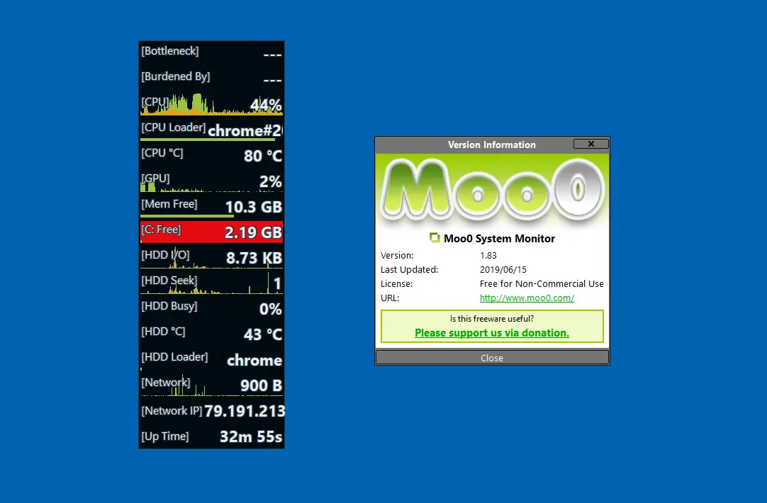 moo0 system monitor product
