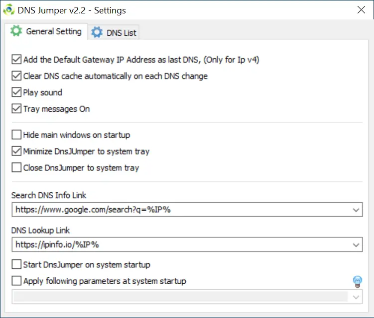 dns jumper 2.1 for windows