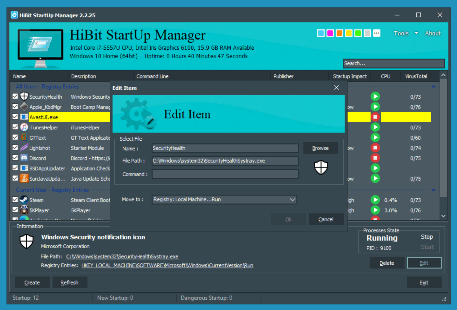 HiBit Startup Manager 2.6.20 instal the last version for iphone