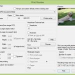 IrfanView print dialog