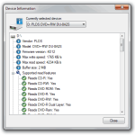 CDBurnerXP recorder-information