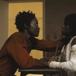 Doppelgänger Red (Lupita Nyong’o) and Adelaide Wilson (Lupita Nyong’o) in Us, written, produced and directed by Jordan Peele.
Photo Credit: Industrial Light & Magic/Universal Pictures Us_2511_AF085_COMP_005453_CHEZ_V63B_1023R