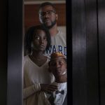 Gabe Wilson (Winston Duke), Adelaide Wilson (Lupita Nyong’o) and Jason Wilson (Evan Alex) in Us, written, produced and directed by Jordan Peele.
Photo Credit: Claudette Barius/Universal Pictures Us_2511_D007_00018R