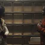 Adelaide Wilson (Lupita Nyong’o) and her doppelgänger Red (Lupita Nyong’o) in Us, written, produced and directed by Jordan Peele.
Photo Credit: Industrial Light & Magic/Universal Pictures Us_af070.comp.003865.1054R