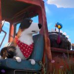 (from left) Rooster (Harrison Ford) and a turkey in Illumination’s The Secret Life of Pets 2, directed by Chris Renaud. The-Secret-Life-of-Pets-2-03 : Illumination Entertainment and Universal Pictures