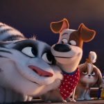 (from left) Hu, Max (Patton Oswalt), Daisy (Tiffany Haddish) and Snowball (Kevin Hart) in Illumination’s The Secret Life of Pets 2, directed by Chris Renaud. The-Secret-Life-of-Pets-2-05 Credit: Illumination Entertainment and Universal Pictures