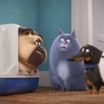 (from left) Sweetpea, Mel (Bobby Moynihan), Chloe (Lake Bell), Buddy (Hannibal Buress) and Gidget (Jenny Slate) in Illumination’s The Secret Life of Pets 2, directed by Chris Renaud. The-Secret-Life-of-Pets-2-12 Credit: Illumination Entertainment and Universal Pictures