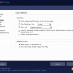 IObit Malware Fighter – Scan Options